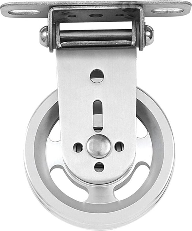 Mechanische Riemenscheiben, Einzelrolle für Hochleistungshardware zur Deckenmontage Hochleistungs-Zugrad mit stummen Sch...