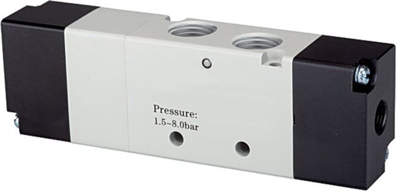 5/3-Wegeventil, pneumatisch, »4A«, Mitte belüftet, g 3/8 - Riegler