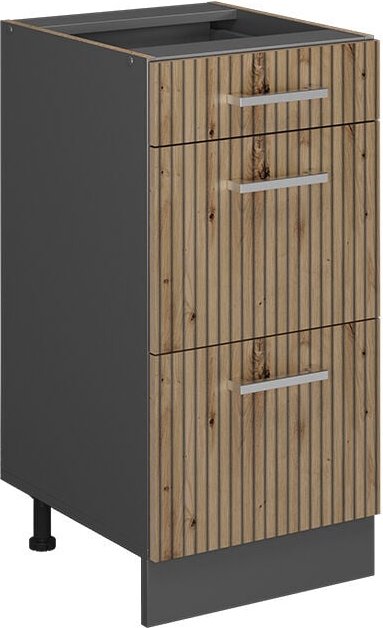 Thumbnail - Küchenunterschrank R-Line, Artisan-Eiche, 40 cm mit Schubladen, ohne Arbeitsplatte, Vicco
