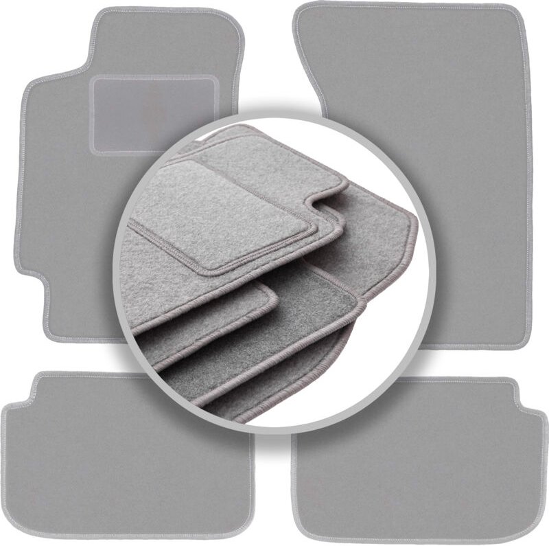 Graue Autofußmatten für: Subaru Impreza GC (ohne hintere Lüftungsschlitze) Kombi, Limousine (1993-2001)