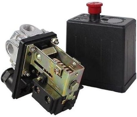 240 v 175 psi Hochleistungs-Luftkompressor-Druckschalter-Steuerventil - Schwarz