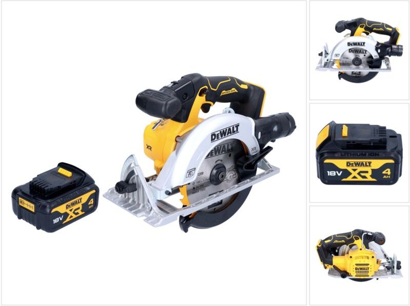 Dcs 565 n Akku Handkreissäge 18 v 165 mm Brushless + 1x Akku 4,0 Ah - ohne Ladegerät - Dewalt