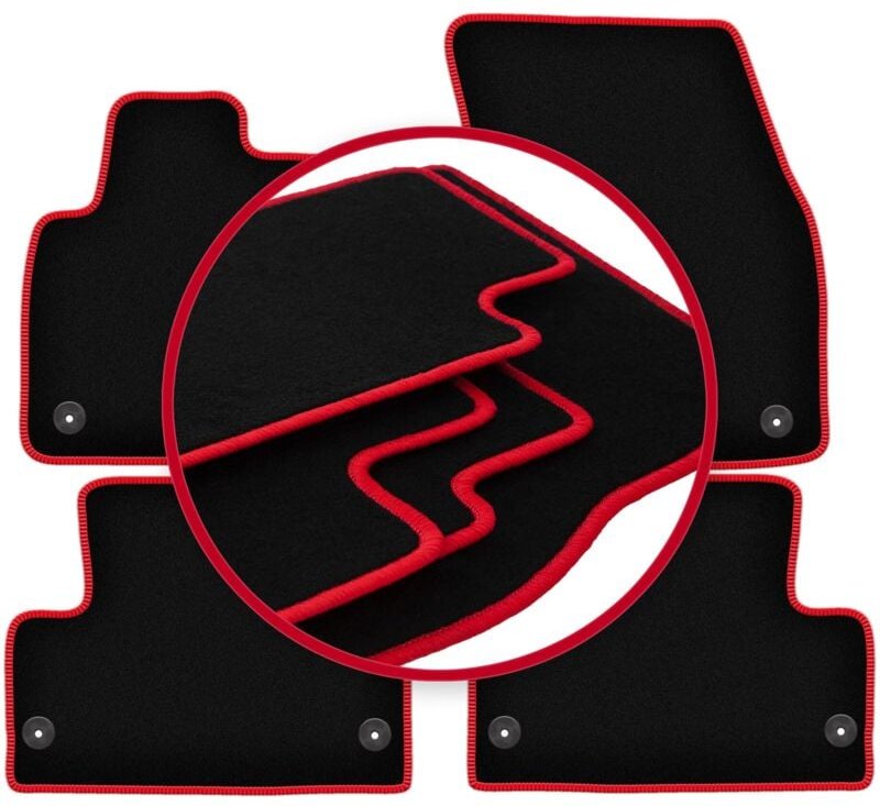 CARLUX-RED Autofußmatten für: Range Rover Evoque SUV (2011-2018)