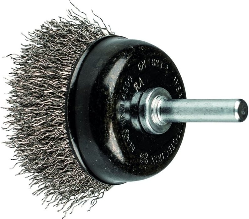 Topfbürste ungezopft tbu Ø50mm Schaft-Ø 6 mm Edelstahl-Draht-Ø 0,30 Bohrmaschinen (1) - Pferd