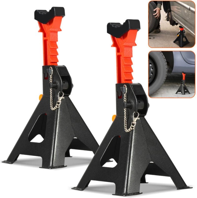 Swanew 2x Unterstellbock lkw Wagenheber Auto Unterstellbocke 3T Unterstellböcke 285-430mm