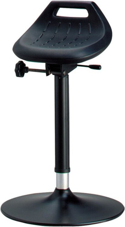 Interstuhl Stehhilfe Integralschaum Sitzhöhenverstellung 650 - 850 mm Stahlrohr anthrazit Tellerfuß Bimos 9454-2000