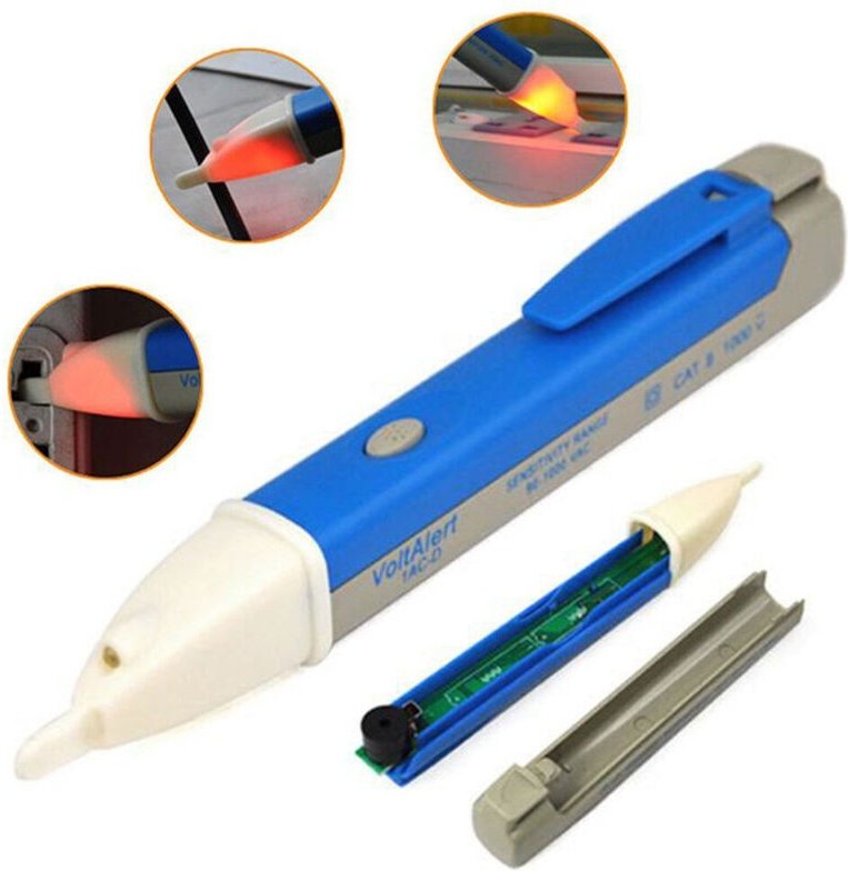 Trade Shop - Elektrischer Stromspannungsprüfdetektor LED-Teststift 90V 1000V -