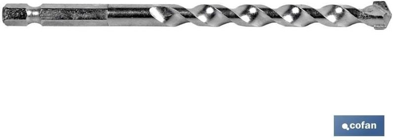 HEX 1/4" (Ø8 mm) Schaft-Wandbohrer COFAN 09775008