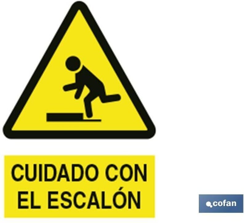 Warnschild "Vorsicht vor Tritt" (148x105 mm) COFAN A88AD148105