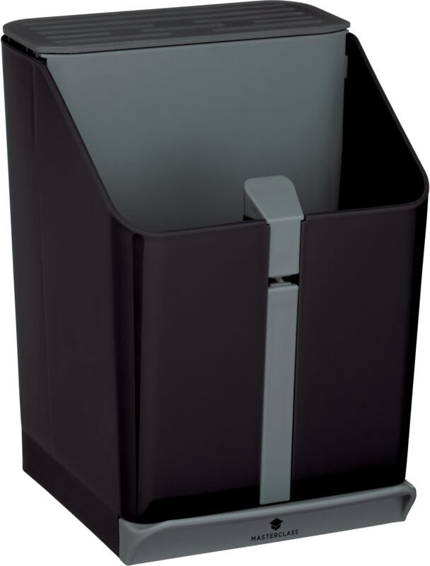 masterclass Saving Smart Space All-in-1 Block and Utensil Holder with Ceramic Knife Sharpener, 15.5 x 14.5 x 20.5 x 20.5...