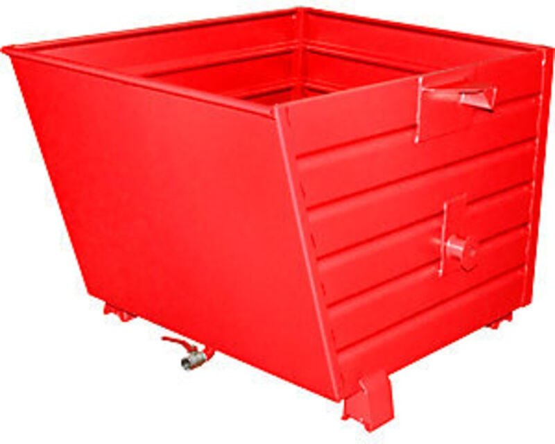 Bauer Späne-Stapelkipper BSS 90, lackiert, Feuerrot