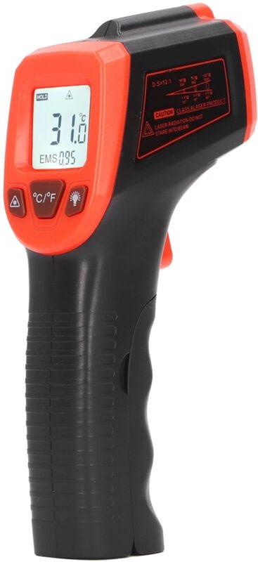 Jeffergarden Temperaturmessung von Waffenhandschellen Nicht -Kontakt -Infrarot -abs -Gehäuse digital für industrielle Ro...