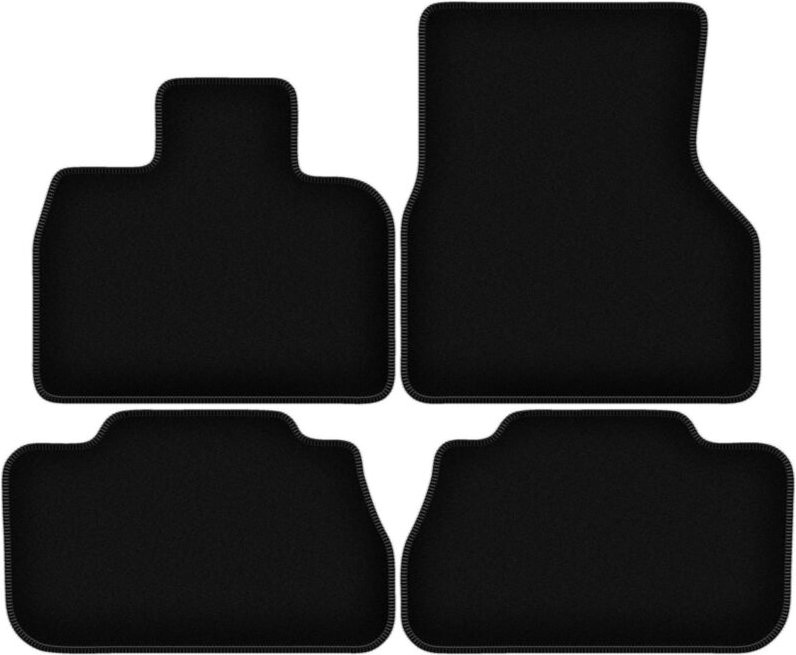 BASIC schwarze Velours-Fußmatten für: BMW iX I20 0 (2021-2022)