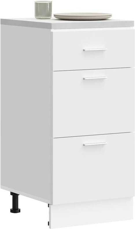 Unterschrank Weiß 40x46x81,5 cm Holzwerkstoff - Vidaxl