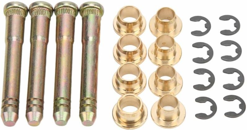 SUNXURY Türscharnierbuchsen-Set, Reparatursatz für Türscharnierstifte aus Metall, einfache Installation, verdrehsicher, ...