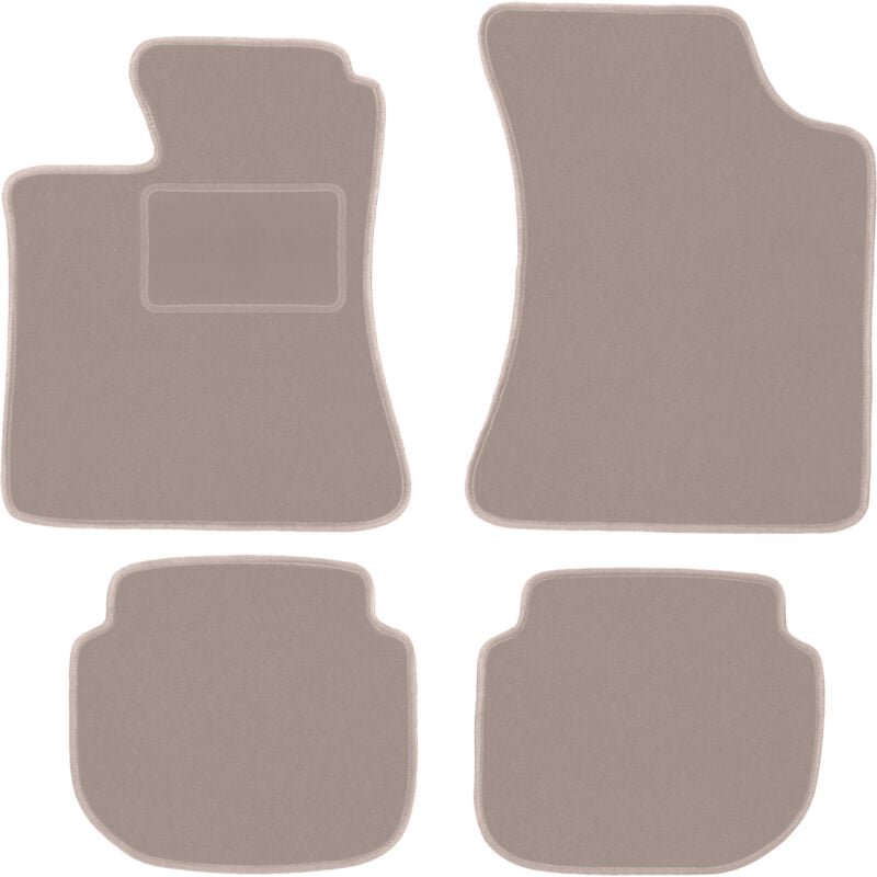Beige Veloursmatten für: Volvo 440 / 460 Limousine (1988-1996)