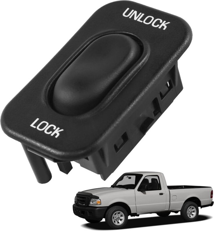 SW7080 Elektrischer Ver-/Entriegelungsschalter vorne auf der Fahrerseite, passend für Ford Ranger 1995–2006, ersetzt PDS...