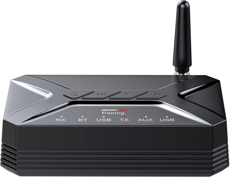 Empfänger, T-R22 BT5.0 Audio-Empfänger-Sender 2-in-1 Kabelloser 3,5-mm-Audioadapter USB-Cinch-AUX-Eingang für TV-Autorad...