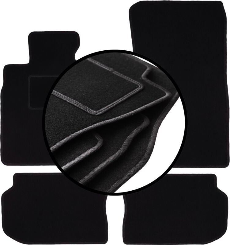 Komplettset Veloursmatten für: BMW 5 F11 Kombi (2010-2013)
