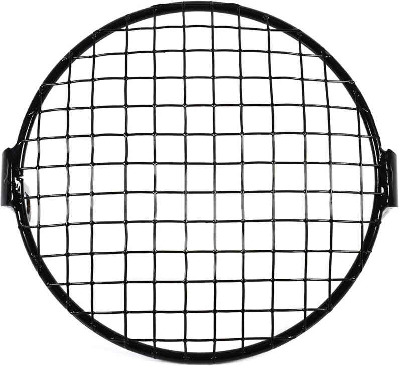 Jeffergarden 6,3" Retro Motorrad Grill Seitenmontage Scheinwerfer Lampenabdeckung Maske Cafe Racer