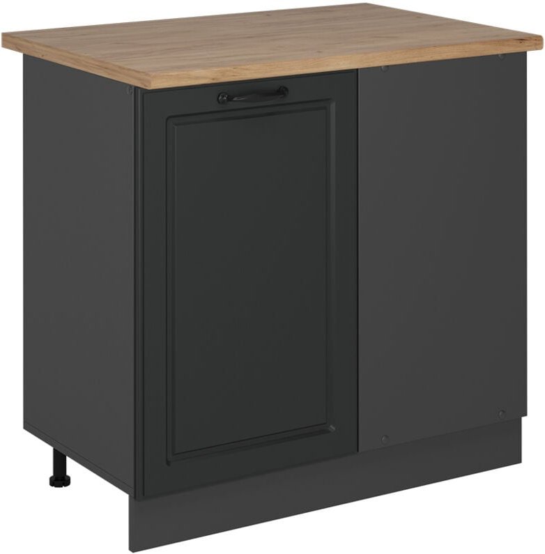 Vicco - Eckunterschrank R-Line, Anthrazit Landhaus, 86 cm , ap Eiche