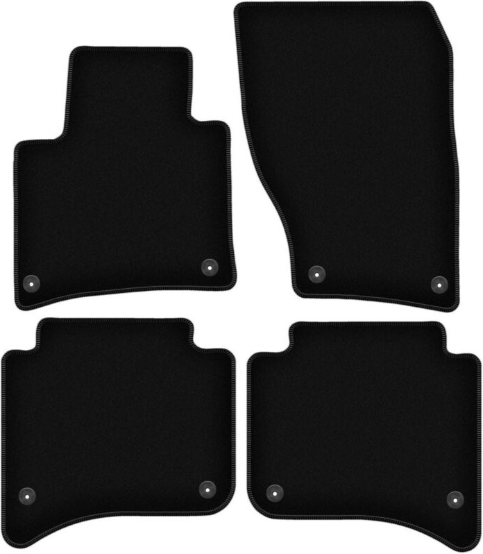 BASIC schwarze Veloursmatten für: Volkswagen Touareg II SUV (2010-)