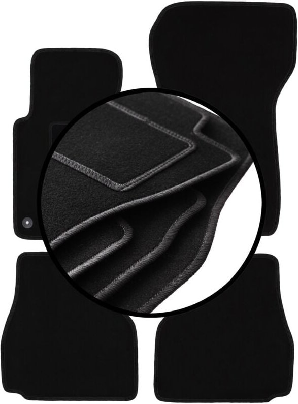 Komplettset Veloursmatten für: BMW 3 E36 Cabrio (1993-2001)