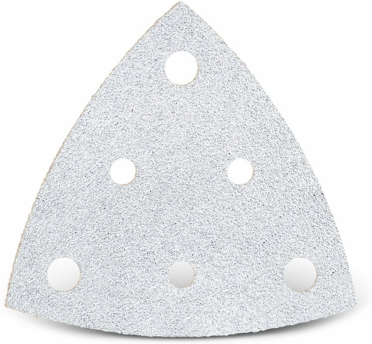 White Klett-Schleifblätter, 82 mm, 6-Loch, f. Deltaschleifer, Normalkorund (50 Stk.) K40 - Menzer