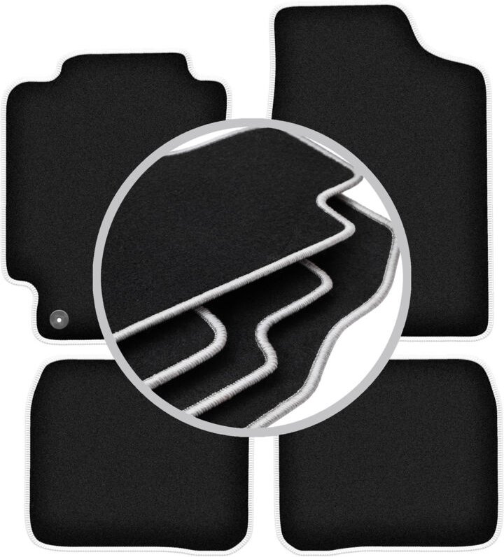 CARLUX-SILVER Autofußmatten für: Toyota Corolla E10 Fließheck, Kombi, Limousine (1992-1997)