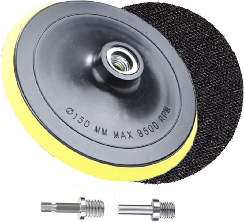 2 Stück Schleifpads, Schleifscheiben zum Schleifen und Polieren von Rotationswerkzeugen – 150 mm, M14