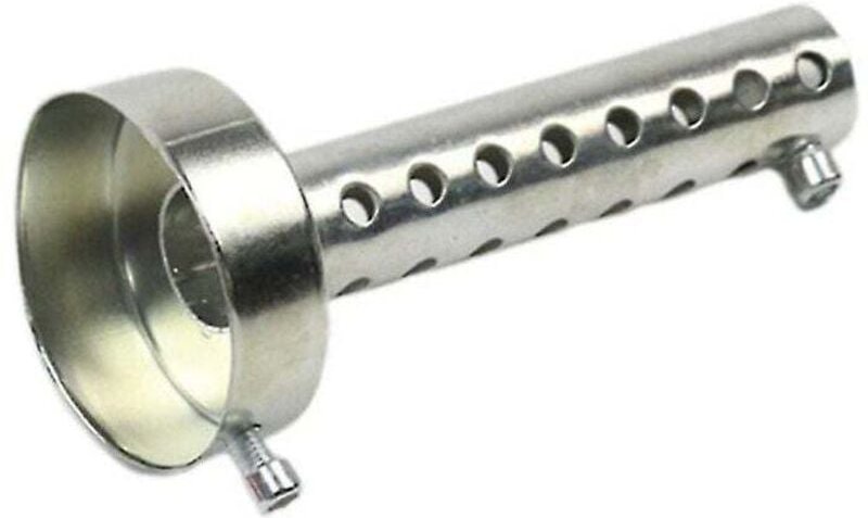 Jalleria - 60 mm Motorrad-Auspuff-Schalldämpfer, Motorrad-Schalldämpfer, kann Schallwand-Schalldämpfer einsetzen, weiß, ...