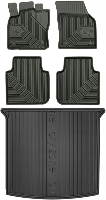 SET 77 Fußmatten und Fußmatte SEAT Tarraco ab 2018- 7 Sitze mit