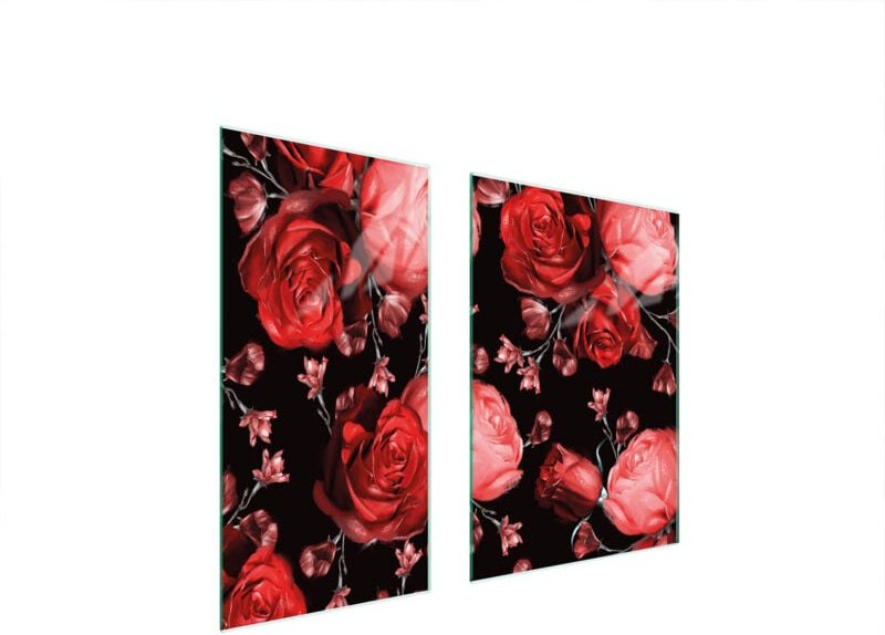 GLASSCHUTZPLATTE 75x52 ROSEN