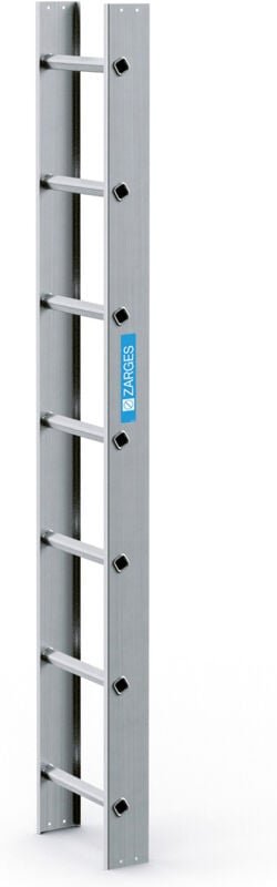 Zarges Dachleiter 7 Sprossen alu natur