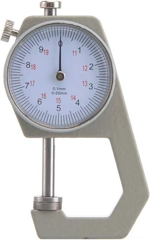 Gabrielle - Dickenmessgerät, tragbarer Dickenprüfer, 0,01 mm Genauigkeit, für Papier, Leder, Blech