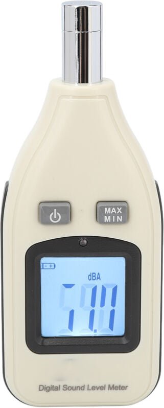 Dezibelmessgerät, 30-130 DB-Bereich, Display mit Hintergrundbeleuchtung, Schallpegelmesser für den Heim- und Bürogebrauc...