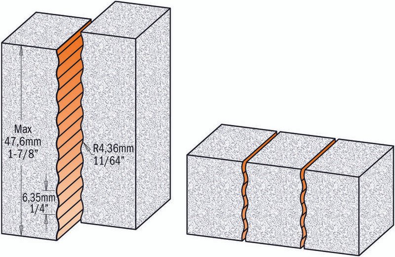 881.531.11 Hartmetall-Verlimfräser Mit V-Verzahnung S=12,7 D=15,87x51x89 R=4,36