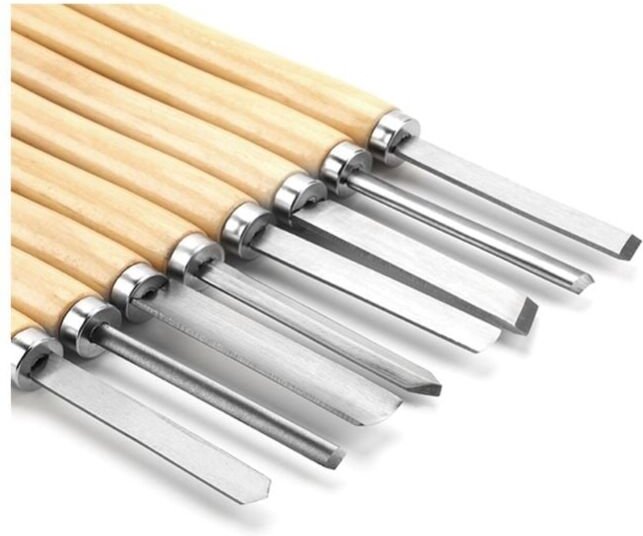 8-teiliges HSS-Drechselmeißel-Set, Drechselmeißel-Set, Drechselwerkzeuge zum Drehen von Hartholz