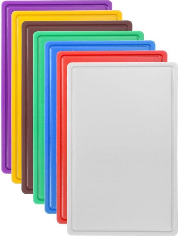 Schneidbretter haccp Gastronorm 1/1, gn 1/1, Violett, 530x325mm - Hendi