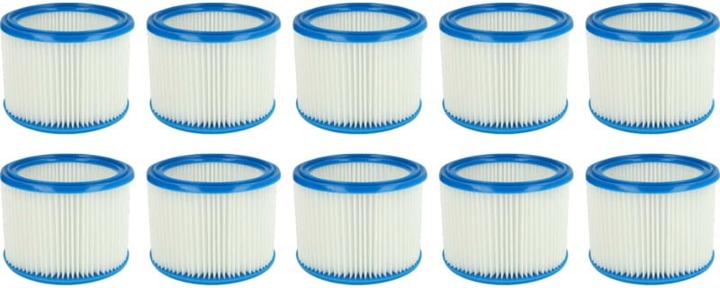 vhbw 10x Faltenfilter kompatibel mit Nilfisk Attix 50-21 PC, 50-01 PC, 50-21 PC EC, 50-21 PC Clean Room, 50-0H PC Staubs...