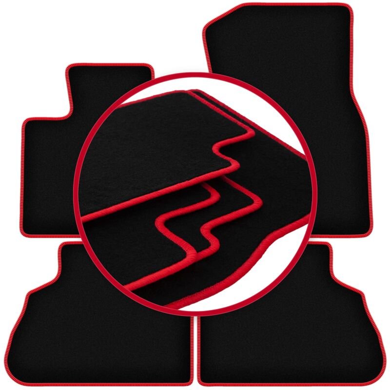 CARLUX-RED Autofußmatten für: BMW X5 G05 SUV (2018-)