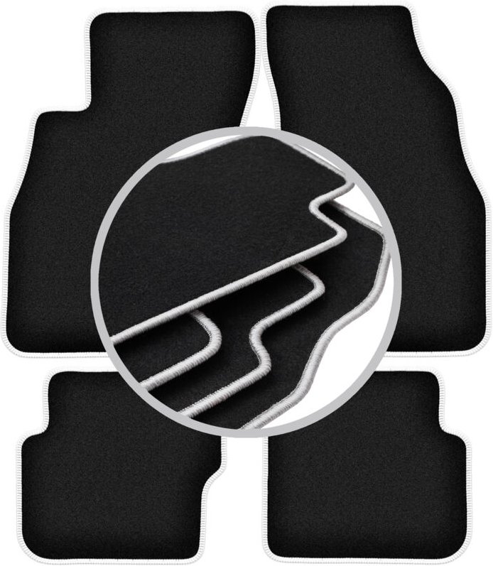 CARLUX-SILVER Autofußmatten für: Fiat Punto EVO Fließheck (2998-2012)