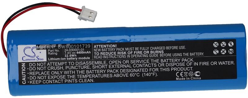 Vhbw - Akku kompatibel mit Topcon TOP240-030001-01 Messgerät (4400mAh, 7,4V, Li-Ion)