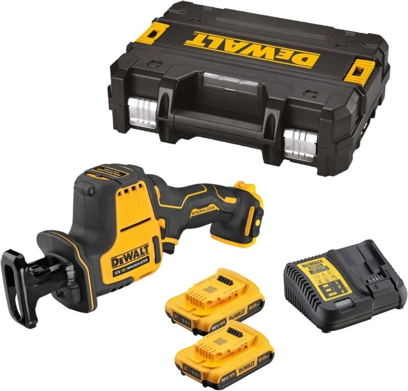 DCS312D2 Akku Kompakt Säbelsäge 12V 2Ah bürstenlos mit tstak Box ii Koffer - Dewalt