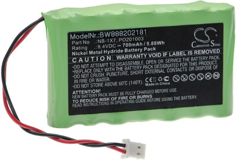 Vhbw - Akku kompatibel mit Acutrac 22 Pro, 22 Pro mkii, Digiair, mkii Satellite signal meter Messgerät (700mAh, 8,4V, Ni...