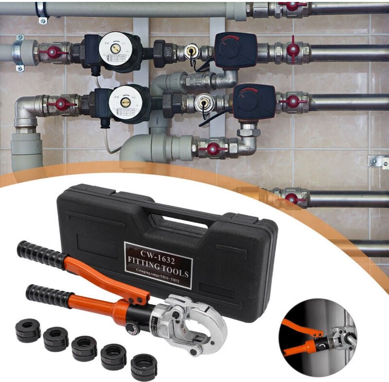 Hydraulische Presszange v Ø12-Ø28 mm Verbundrohr Rohrkontur 8-Tonnen-Presszange