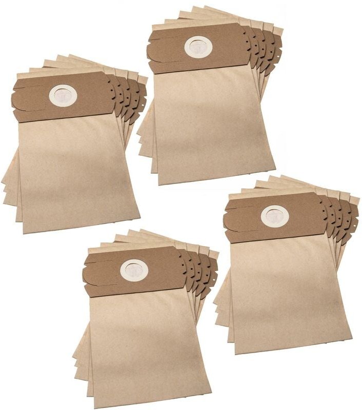 vhbw 20x Staubsaugerbeutel kompatibel mit Sidex / Sideme SE 5410 - 7420, TA 151 Staubsauger - Papier, 31,5cm x 18cm Brau...