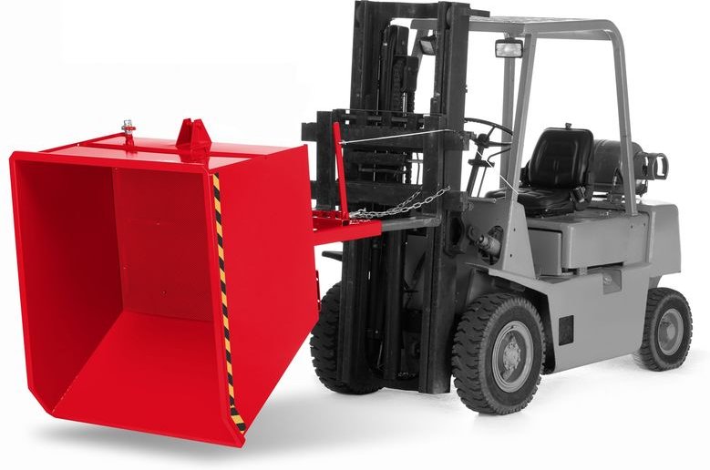 RR Industrietechnik Spänekipper Typ RUK-S 1240x1520x800mm 750dm³ RAL 3000 Feuerrot