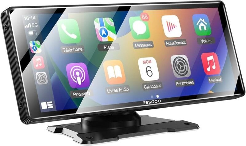 Carplay Auto, unterstützt Apple Wireless Carplay und Android Auto, 10,26 Zoll IPS-Touchscreen mit Lichtsensor, unterstüt...