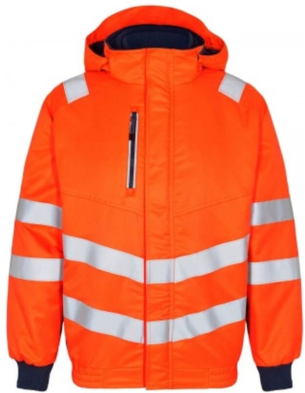 Warnschutz Pilotenjacke Safety 1247-935-10165 Gr. l orange/blue ink - Engel